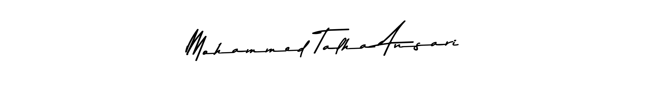 Make a beautiful signature design for name Mohammed Talha Ansari. With this signature (Asem Kandis PERSONAL USE) style, you can create a handwritten signature for free. Mohammed Talha Ansari signature style 9 images and pictures png