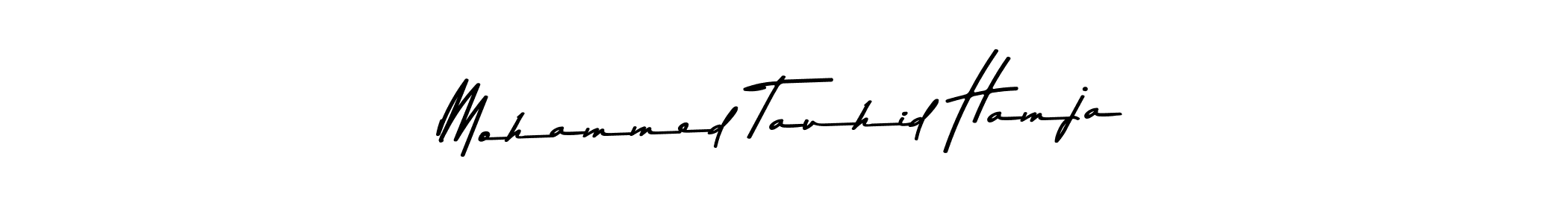 You should practise on your own different ways (Asem Kandis PERSONAL USE) to write your name (Mohammed Tauhid Hamja) in signature. don't let someone else do it for you. Mohammed Tauhid Hamja signature style 9 images and pictures png