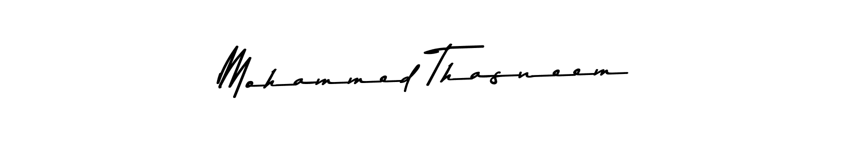 Design your own signature with our free online signature maker. With this signature software, you can create a handwritten (Asem Kandis PERSONAL USE) signature for name Mohammed Thasneem. Mohammed Thasneem signature style 9 images and pictures png