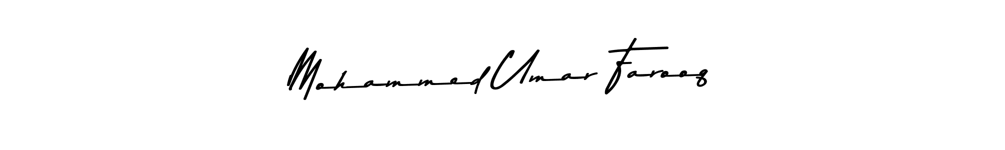 Design your own signature with our free online signature maker. With this signature software, you can create a handwritten (Asem Kandis PERSONAL USE) signature for name Mohammed Umar Farooq. Mohammed Umar Farooq signature style 9 images and pictures png