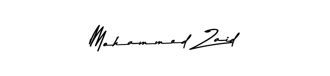How to make Mohammed Zaid name signature. Use Asem Kandis PERSONAL USE style for creating short signs online. This is the latest handwritten sign. Mohammed Zaid signature style 9 images and pictures png