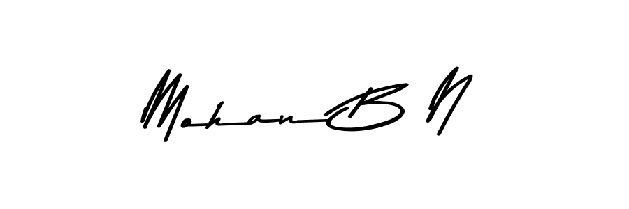 Asem Kandis PERSONAL USE is a professional signature style that is perfect for those who want to add a touch of class to their signature. It is also a great choice for those who want to make their signature more unique. Get Mohan B N name to fancy signature for free. Mohan B N signature style 9 images and pictures png