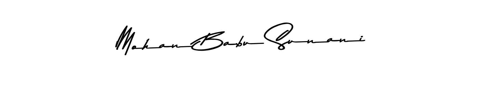 How to make Mohan Babu Sunani signature? Asem Kandis PERSONAL USE is a professional autograph style. Create handwritten signature for Mohan Babu Sunani name. Mohan Babu Sunani signature style 9 images and pictures png