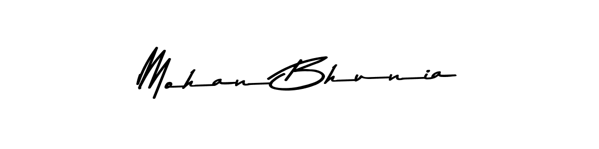 Use a signature maker to create a handwritten signature online. With this signature software, you can design (Asem Kandis PERSONAL USE) your own signature for name Mohan Bhunia. Mohan Bhunia signature style 9 images and pictures png