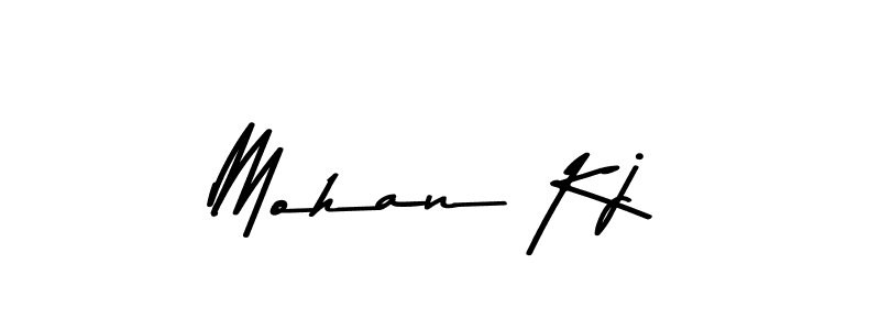 Mohan Kj stylish signature style. Best Handwritten Sign (Asem Kandis PERSONAL USE) for my name. Handwritten Signature Collection Ideas for my name Mohan Kj. Mohan Kj signature style 9 images and pictures png