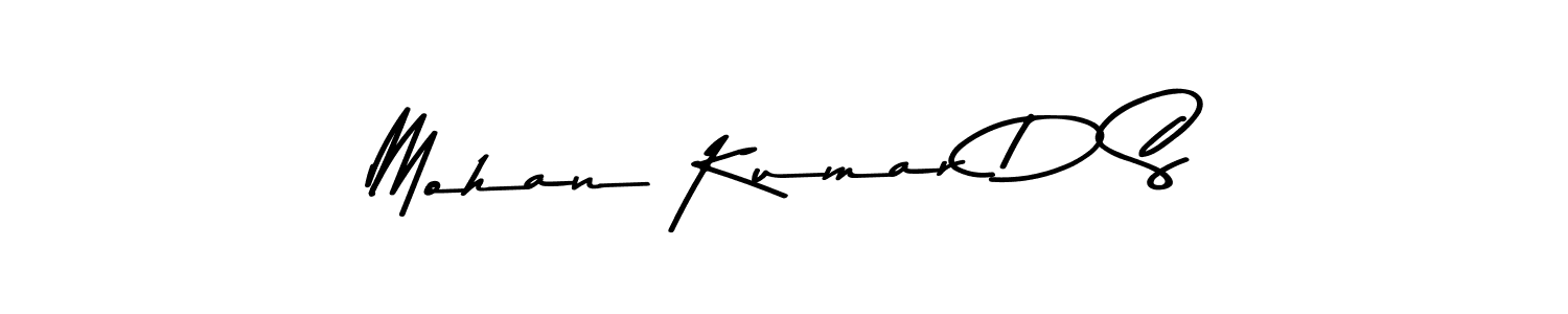 Use a signature maker to create a handwritten signature online. With this signature software, you can design (Asem Kandis PERSONAL USE) your own signature for name Mohan Kumar D S. Mohan Kumar D S signature style 9 images and pictures png
