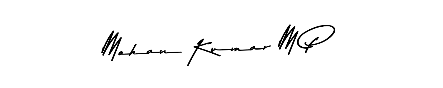 This is the best signature style for the Mohan Kumar M P name. Also you like these signature font (Asem Kandis PERSONAL USE). Mix name signature. Mohan Kumar M P signature style 9 images and pictures png