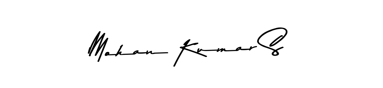 Make a beautiful signature design for name Mohan Kumar S. With this signature (Asem Kandis PERSONAL USE) style, you can create a handwritten signature for free. Mohan Kumar S signature style 9 images and pictures png