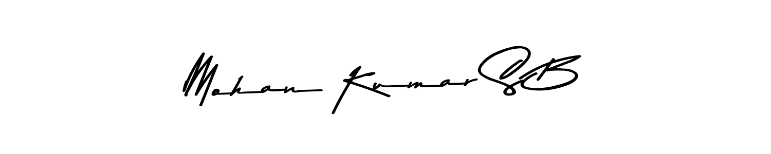 Make a short Mohan Kumar S B signature style. Manage your documents anywhere anytime using Asem Kandis PERSONAL USE. Create and add eSignatures, submit forms, share and send files easily. Mohan Kumar S B signature style 9 images and pictures png
