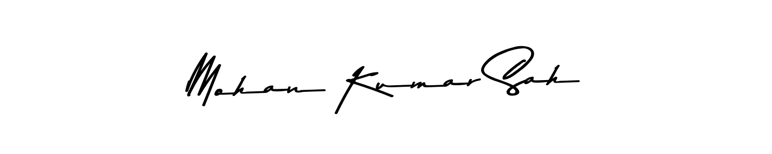 The best way (Asem Kandis PERSONAL USE) to make a short signature is to pick only two or three words in your name. The name Mohan Kumar Sah include a total of six letters. For converting this name. Mohan Kumar Sah signature style 9 images and pictures png