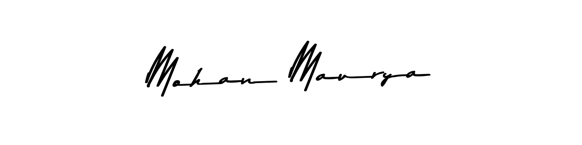 Use a signature maker to create a handwritten signature online. With this signature software, you can design (Asem Kandis PERSONAL USE) your own signature for name Mohan Maurya. Mohan Maurya signature style 9 images and pictures png