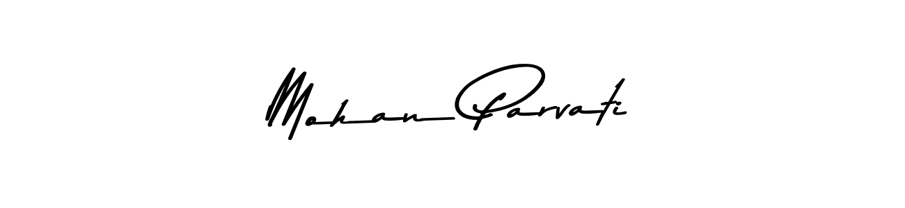 Use a signature maker to create a handwritten signature online. With this signature software, you can design (Asem Kandis PERSONAL USE) your own signature for name Mohan Parvati. Mohan Parvati signature style 9 images and pictures png