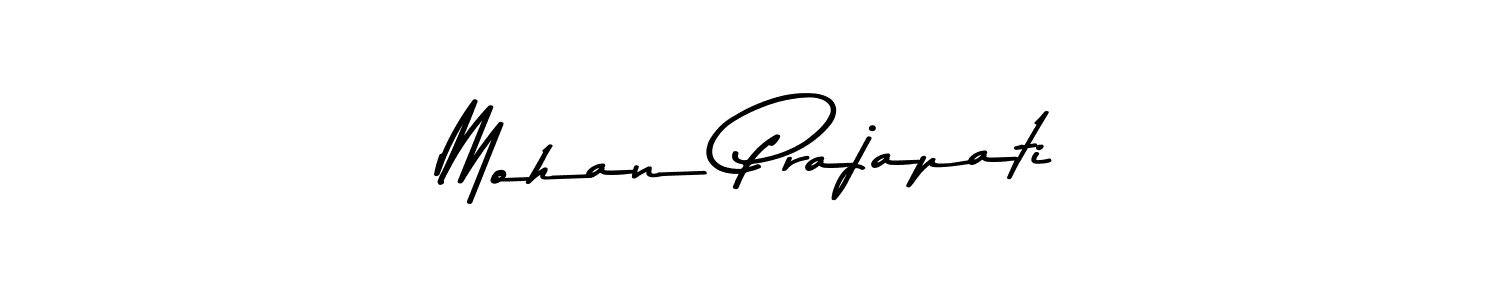 Make a beautiful signature design for name Mohan Prajapati. With this signature (Asem Kandis PERSONAL USE) style, you can create a handwritten signature for free. Mohan Prajapati signature style 9 images and pictures png