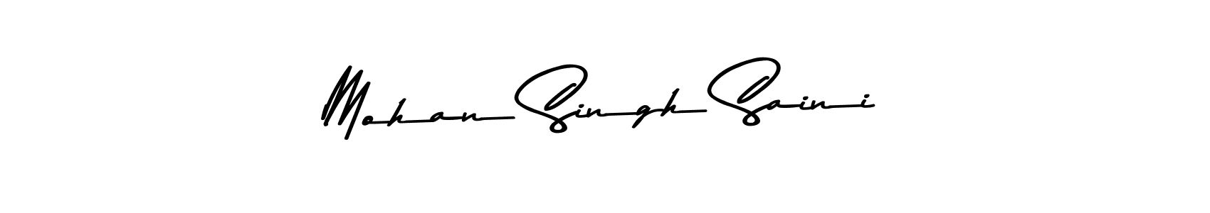 Design your own signature with our free online signature maker. With this signature software, you can create a handwritten (Asem Kandis PERSONAL USE) signature for name Mohan Singh Saini. Mohan Singh Saini signature style 9 images and pictures png