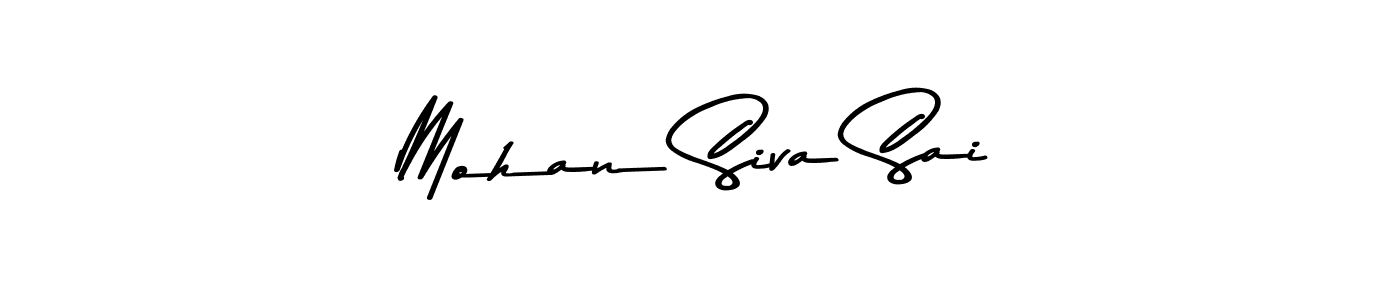 How to make Mohan Siva Sai name signature. Use Asem Kandis PERSONAL USE style for creating short signs online. This is the latest handwritten sign. Mohan Siva Sai signature style 9 images and pictures png