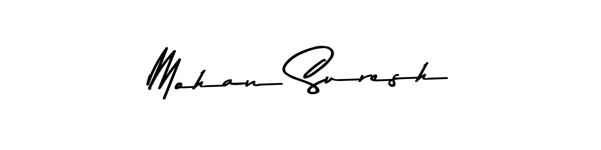 Make a beautiful signature design for name Mohan Suresh. With this signature (Asem Kandis PERSONAL USE) style, you can create a handwritten signature for free. Mohan Suresh signature style 9 images and pictures png