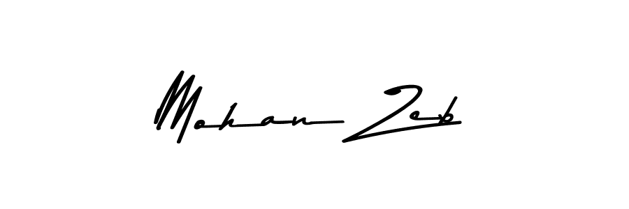 Use a signature maker to create a handwritten signature online. With this signature software, you can design (Asem Kandis PERSONAL USE) your own signature for name Mohan Zeb. Mohan Zeb signature style 9 images and pictures png