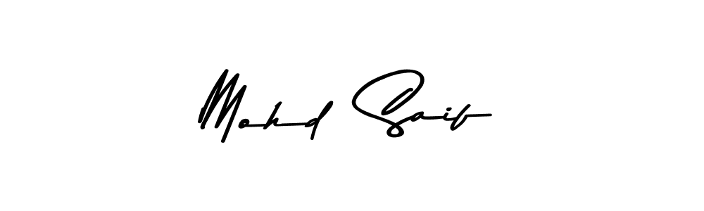Use a signature maker to create a handwritten signature online. With this signature software, you can design (Asem Kandis PERSONAL USE) your own signature for name Mohd  Saif. Mohd  Saif signature style 9 images and pictures png