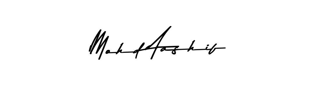 Design your own signature with our free online signature maker. With this signature software, you can create a handwritten (Asem Kandis PERSONAL USE) signature for name Mohd Aashif. Mohd Aashif signature style 9 images and pictures png