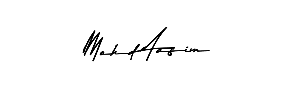 Make a beautiful signature design for name Mohd Aasim. With this signature (Asem Kandis PERSONAL USE) style, you can create a handwritten signature for free. Mohd Aasim signature style 9 images and pictures png