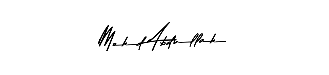 Use a signature maker to create a handwritten signature online. With this signature software, you can design (Asem Kandis PERSONAL USE) your own signature for name Mohd Abdullah. Mohd Abdullah signature style 9 images and pictures png