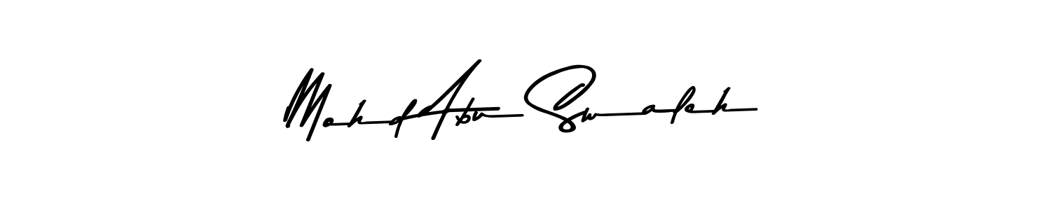Create a beautiful signature design for name Mohd Abu Swaleh. With this signature (Asem Kandis PERSONAL USE) fonts, you can make a handwritten signature for free. Mohd Abu Swaleh signature style 9 images and pictures png