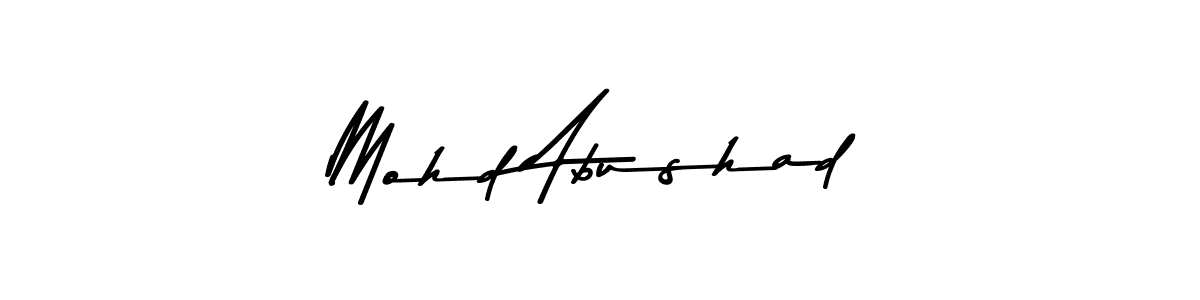 Here are the top 10 professional signature styles for the name Mohd Abushad. These are the best autograph styles you can use for your name. Mohd Abushad signature style 9 images and pictures png