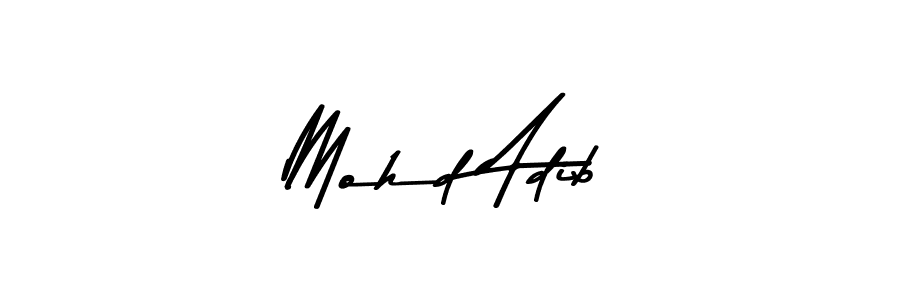 How to make Mohd Adib signature? Asem Kandis PERSONAL USE is a professional autograph style. Create handwritten signature for Mohd Adib name. Mohd Adib signature style 9 images and pictures png