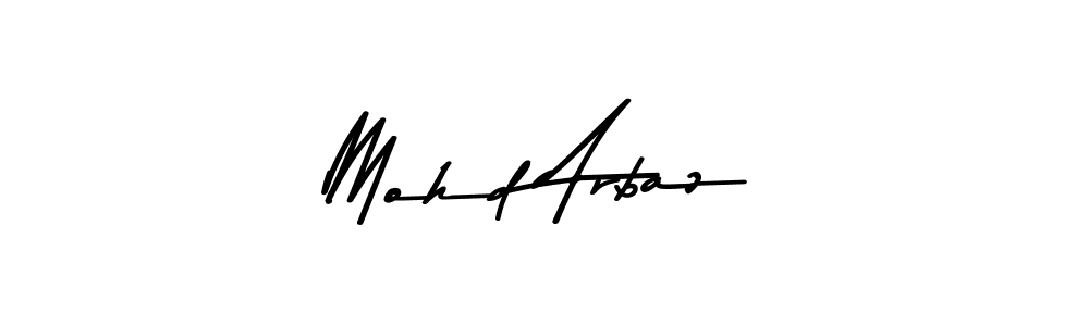 Make a beautiful signature design for name Mohd Arbaz. With this signature (Asem Kandis PERSONAL USE) style, you can create a handwritten signature for free. Mohd Arbaz signature style 9 images and pictures png