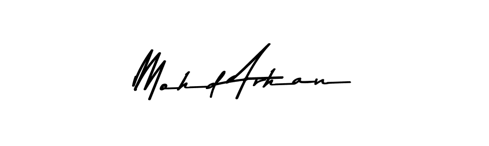 Here are the top 10 professional signature styles for the name Mohd Arhan. These are the best autograph styles you can use for your name. Mohd Arhan signature style 9 images and pictures png