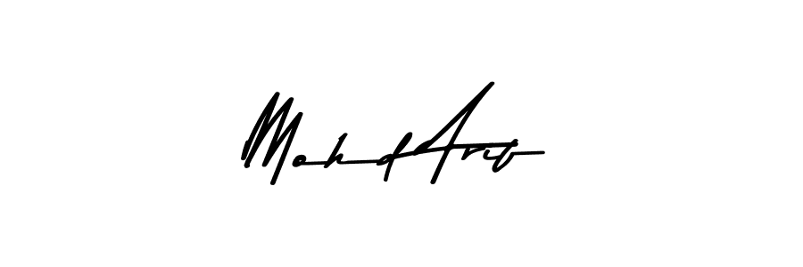 Create a beautiful signature design for name Mohd Arif. With this signature (Asem Kandis PERSONAL USE) fonts, you can make a handwritten signature for free. Mohd Arif signature style 9 images and pictures png