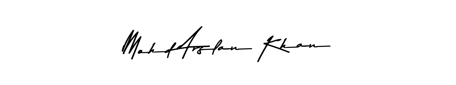 Mohd Arslan Khan stylish signature style. Best Handwritten Sign (Asem Kandis PERSONAL USE) for my name. Handwritten Signature Collection Ideas for my name Mohd Arslan Khan. Mohd Arslan Khan signature style 9 images and pictures png