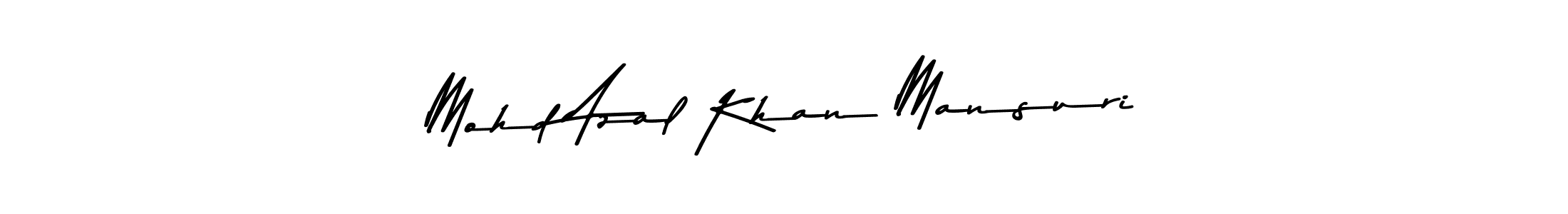 Make a beautiful signature design for name Mohd Azal Khan Mansuri. With this signature (Asem Kandis PERSONAL USE) style, you can create a handwritten signature for free. Mohd Azal Khan Mansuri signature style 9 images and pictures png