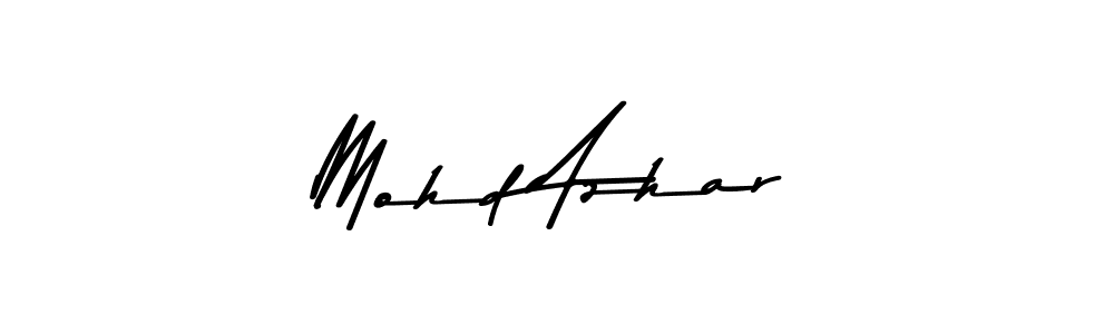 How to make Mohd Azhar signature? Asem Kandis PERSONAL USE is a professional autograph style. Create handwritten signature for Mohd Azhar name. Mohd Azhar signature style 9 images and pictures png