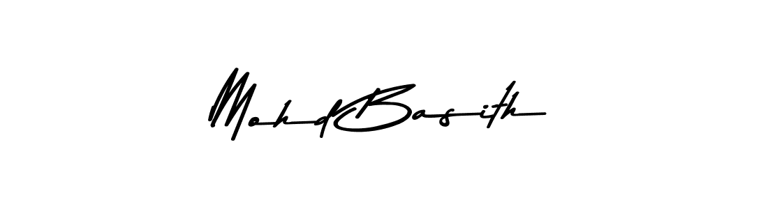 Use a signature maker to create a handwritten signature online. With this signature software, you can design (Asem Kandis PERSONAL USE) your own signature for name Mohd Basith. Mohd Basith signature style 9 images and pictures png