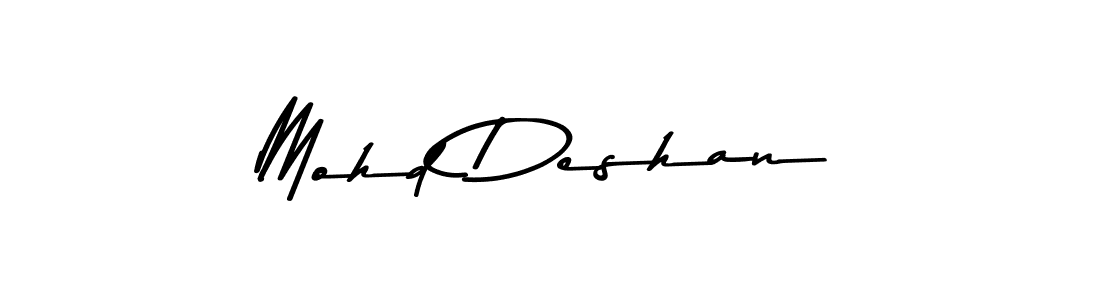 Make a beautiful signature design for name Mohd Deshan. Use this online signature maker to create a handwritten signature for free. Mohd Deshan signature style 9 images and pictures png