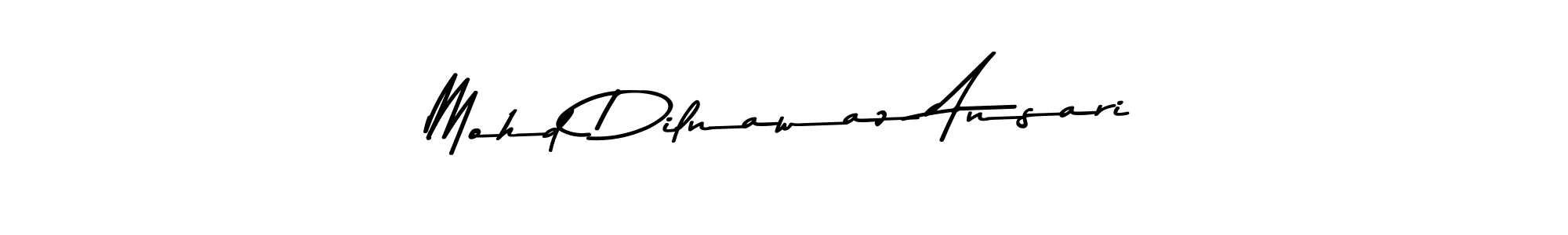 Also You can easily find your signature by using the search form. We will create Mohd Dilnawaz Ansari name handwritten signature images for you free of cost using Asem Kandis PERSONAL USE sign style. Mohd Dilnawaz Ansari signature style 9 images and pictures png