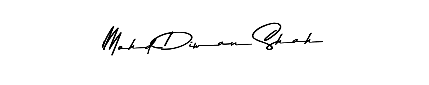 Use a signature maker to create a handwritten signature online. With this signature software, you can design (Asem Kandis PERSONAL USE) your own signature for name Mohd Diwan Shah. Mohd Diwan Shah signature style 9 images and pictures png