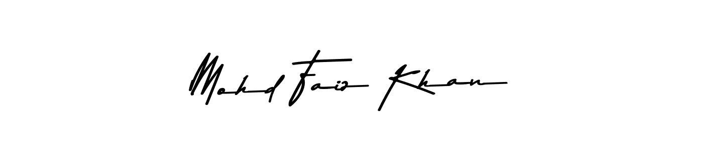 How to make Mohd Faiz Khan signature? Asem Kandis PERSONAL USE is a professional autograph style. Create handwritten signature for Mohd Faiz Khan name. Mohd Faiz Khan signature style 9 images and pictures png