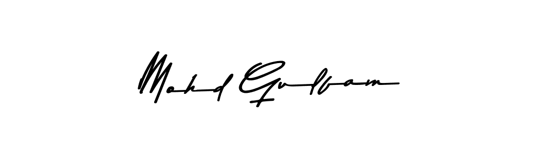 Design your own signature with our free online signature maker. With this signature software, you can create a handwritten (Asem Kandis PERSONAL USE) signature for name Mohd Gulfam. Mohd Gulfam signature style 9 images and pictures png