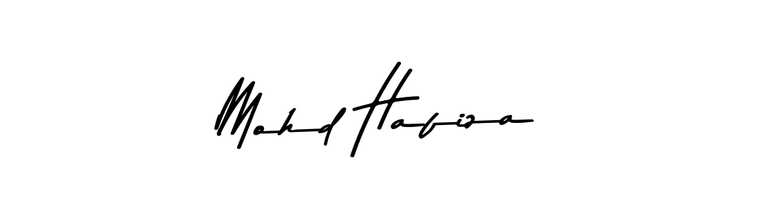 How to make Mohd Hafiza name signature. Use Asem Kandis PERSONAL USE style for creating short signs online. This is the latest handwritten sign. Mohd Hafiza signature style 9 images and pictures png