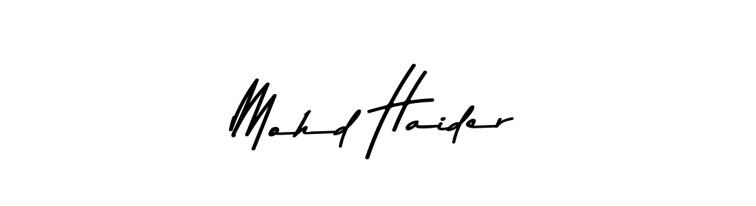 Use a signature maker to create a handwritten signature online. With this signature software, you can design (Asem Kandis PERSONAL USE) your own signature for name Mohd Haider. Mohd Haider signature style 9 images and pictures png