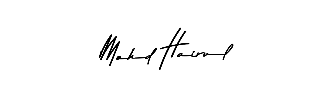 Make a beautiful signature design for name Mohd Hairul. With this signature (Asem Kandis PERSONAL USE) style, you can create a handwritten signature for free. Mohd Hairul signature style 9 images and pictures png