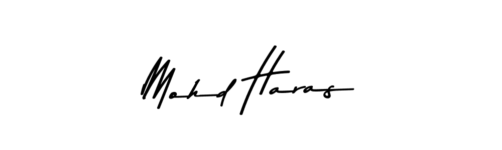 The best way (Asem Kandis PERSONAL USE) to make a short signature is to pick only two or three words in your name. The name Mohd Haras include a total of six letters. For converting this name. Mohd Haras signature style 9 images and pictures png