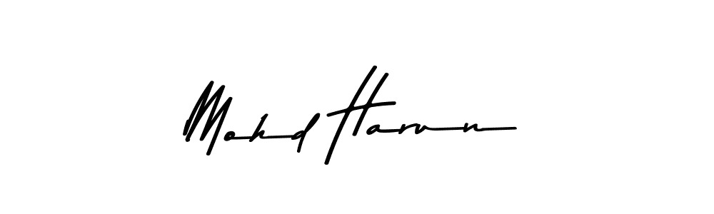 Use a signature maker to create a handwritten signature online. With this signature software, you can design (Asem Kandis PERSONAL USE) your own signature for name Mohd Harun. Mohd Harun signature style 9 images and pictures png