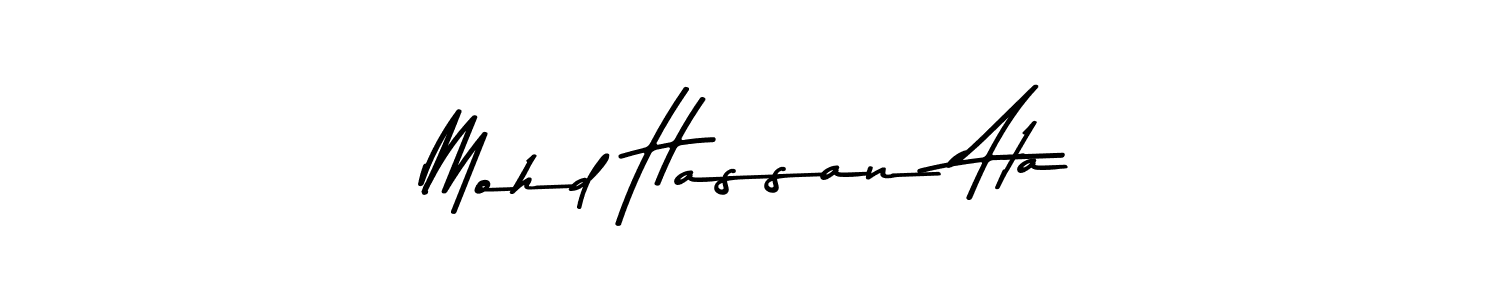 if you are searching for the best signature style for your name Mohd Hassan Ata. so please give up your signature search. here we have designed multiple signature styles  using Asem Kandis PERSONAL USE. Mohd Hassan Ata signature style 9 images and pictures png
