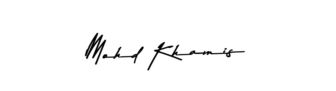 Make a beautiful signature design for name Mohd Khamis. With this signature (Asem Kandis PERSONAL USE) style, you can create a handwritten signature for free. Mohd Khamis signature style 9 images and pictures png