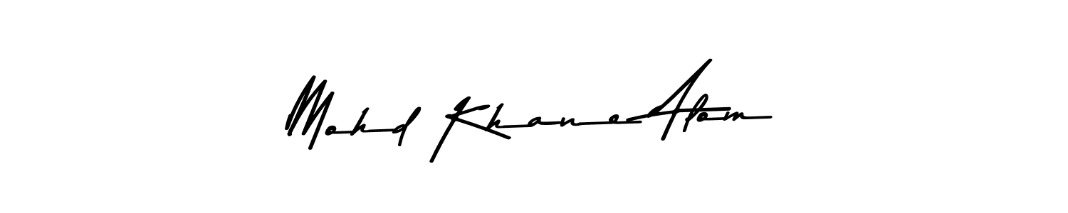 How to Draw Mohd Khane Alom signature style? Asem Kandis PERSONAL USE is a latest design signature styles for name Mohd Khane Alom. Mohd Khane Alom signature style 9 images and pictures png