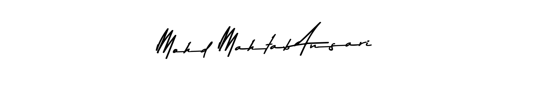 Mohd Mahtab Ansari stylish signature style. Best Handwritten Sign (Asem Kandis PERSONAL USE) for my name. Handwritten Signature Collection Ideas for my name Mohd Mahtab Ansari. Mohd Mahtab Ansari signature style 9 images and pictures png