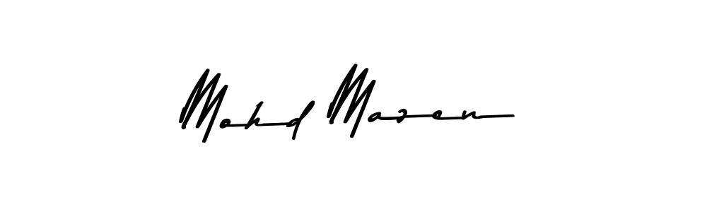 Also we have Mohd Mazen name is the best signature style. Create professional handwritten signature collection using Asem Kandis PERSONAL USE autograph style. Mohd Mazen signature style 9 images and pictures png